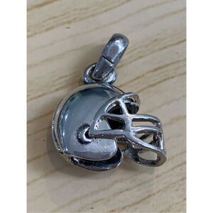 .925 Football Helmet Sterling Silver Jewelry Charm #football #sports